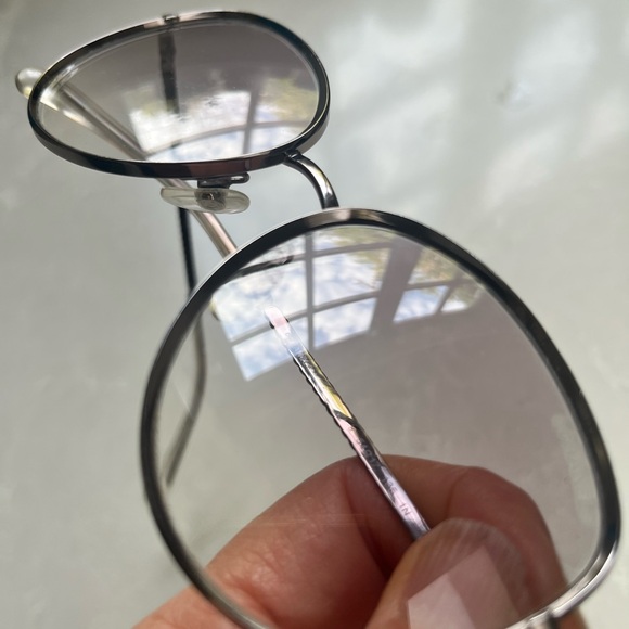 Chanel Wire Rimmed Sunglasses Silver Gradient Lenses Great Condition! - Picture 6 of 6